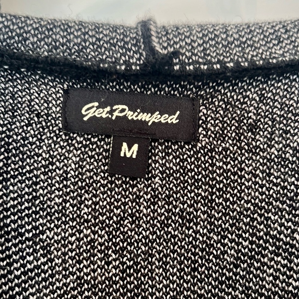 Black and White Embroidered Women's Coat - Picture 7 of 7